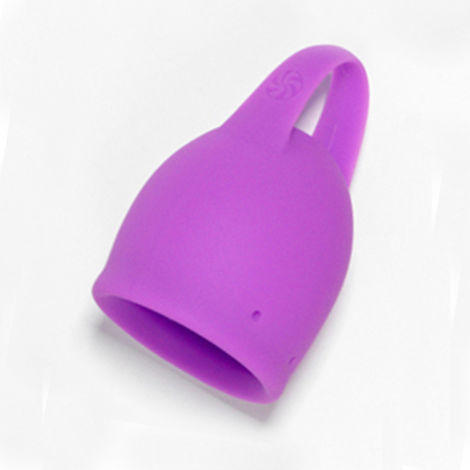 Менструальная чаша Natural Wellness Tulip, фиолетовая - 15 мл.