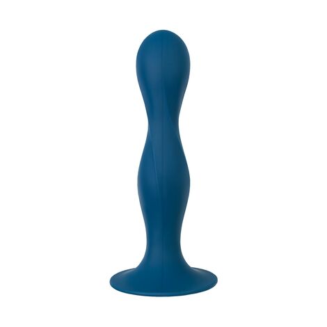 Фаллоимитатор Satisfyer Double Ball-R, силикон, синий, 18 см