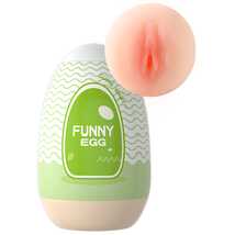 Мастурбатор-яйцо Fanny Egg (вагина), зелёный, 40x90 мм