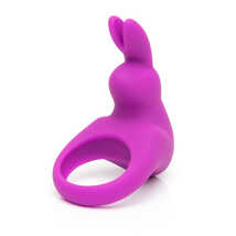 Виброкольцо Happy Rabbit фиолетовое