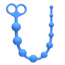 Анальная цепочка Orgasm Beads, голубая