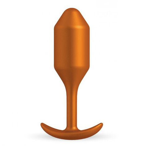 Профессиональная пробка для ношения B-vibe Snug Plug 4, оранжевая