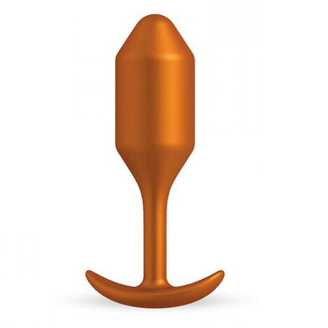 Профессиональная пробка для ношения B-vibe Snug Plug 2, оранжевая