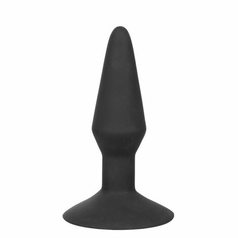 Расширяющаяся анальная пробка Silicone Inflatable Plug (Medium), чёрная