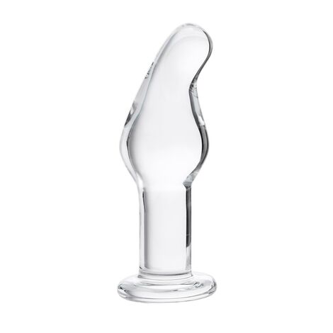 Анальная втулка Sexus Glass, стекло, прозрачная, 14,5 см, Ø 4 см