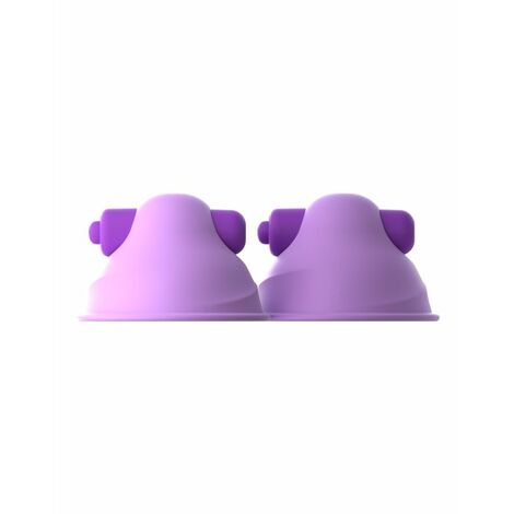 Виброприсоски-стимуляторы на соски Vibrating Nipple Suck-Hers, фиолетовые