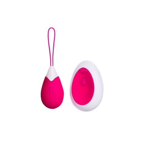 Виброяйцо ToyFa A-toys Eggo с пультом ДУ, силикон, розовый, 6 см