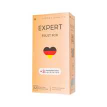 Презервативы EXPERT Fruit Mix Germany 12шт +(3 бесплатно)., фруктовые ароматизированные