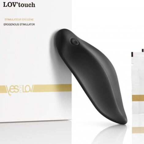 Вибратор для ношения в трусиках и смазка Lov Touch Set Vibrostimulator Moisturising Intimate, черный
