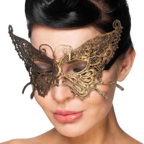Карнавальная маска Шаула Джага-Джага, золотистая