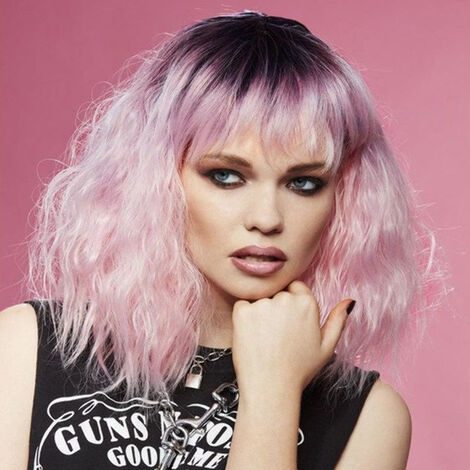 Парик с волнистыми волосами Manic Panic Love Kitten Trash Goddess Wig, розовый омбре