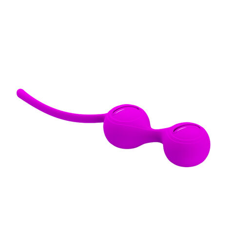 Вагинальные шарики на сцепке Kegel Tighten UP I, фиолетовые